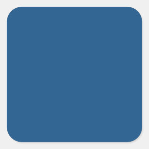 Classic Blue Color Square Sticker