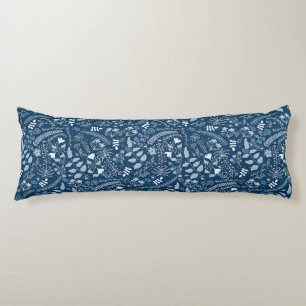 Classic Blue Colour of the Year   Boho Floral Body Cushion