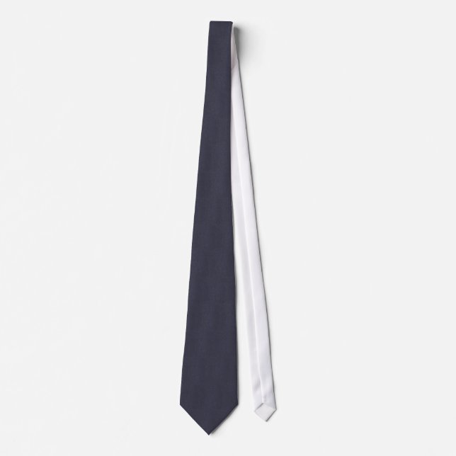 Classic Blue Denim Design Mens' Neck Tie (Front)
