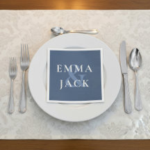 Classic Blue Elegant Serif Font modern ampersand