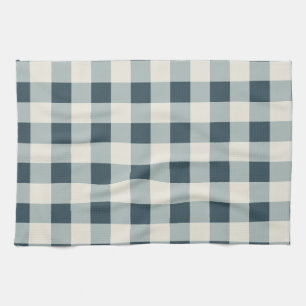 Classic Blue Farmhouse Gingham Style Tea Towel