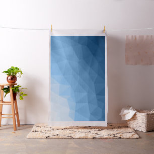 Classic Blue geometric mesh ombre pattern Fabric