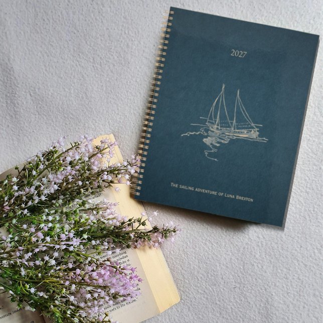 Classic Blue Gold Inspirational Sailing  Planner (Creator Uploaded)