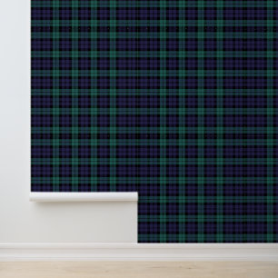 Classic Blue Green Plaid  Wallpaper