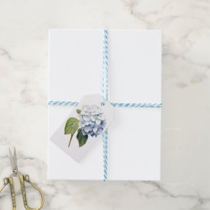 Classic Blue Hydrangea Personalised Gift Tags