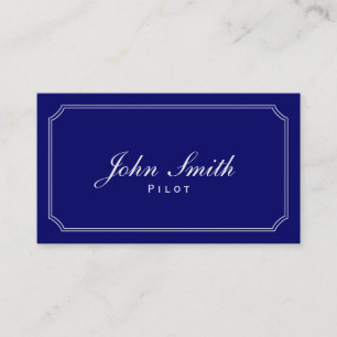 Classic Blue Pilot/Aviator Business Card