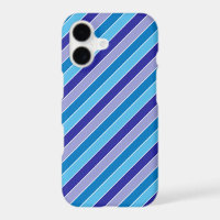 Classic Blue Purple Pajama Stripes Pattern