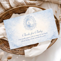 Classic Blue Toile Baby Shower Books for Baby