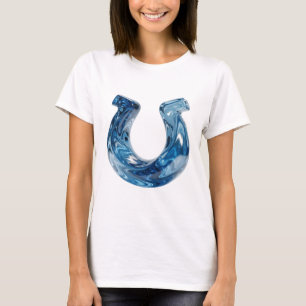 Classic Blue WATER Artistic Motif T-Shirt