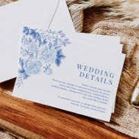 Classic Blue White Chinoiserie Wedding Details