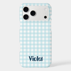 Classic blue & White Gingham Check Pattern