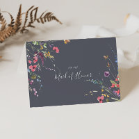 Classic Blue Wild Floral Bridal Party