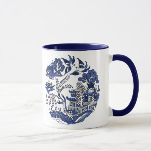 Classic Blue Willow China Design Mug