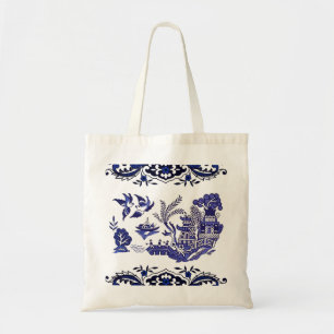 Classic Blue Willow Design Tote Bag