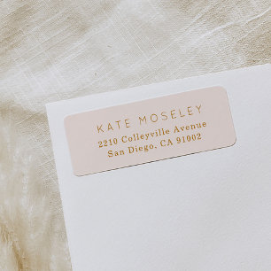 Classic Blush Pink Return Address Labels