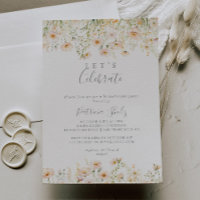 Classic Blush Wildflower Let's Celebrate Party