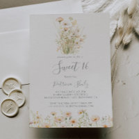 Classic Blush Wildflower Sweet 16 Birthday Party