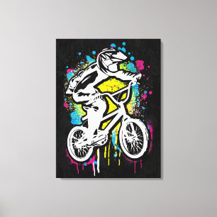 Classic Bmx Bike - Bmx Freestyle Bmx Canvas Print