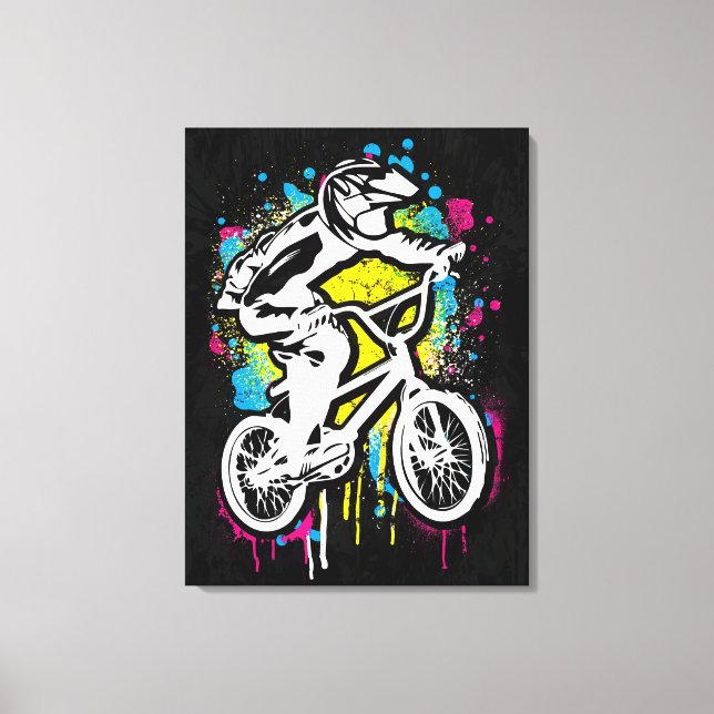 Classic Bmx Bike - Bmx Freestyle Bmx Canvas Print (Front)