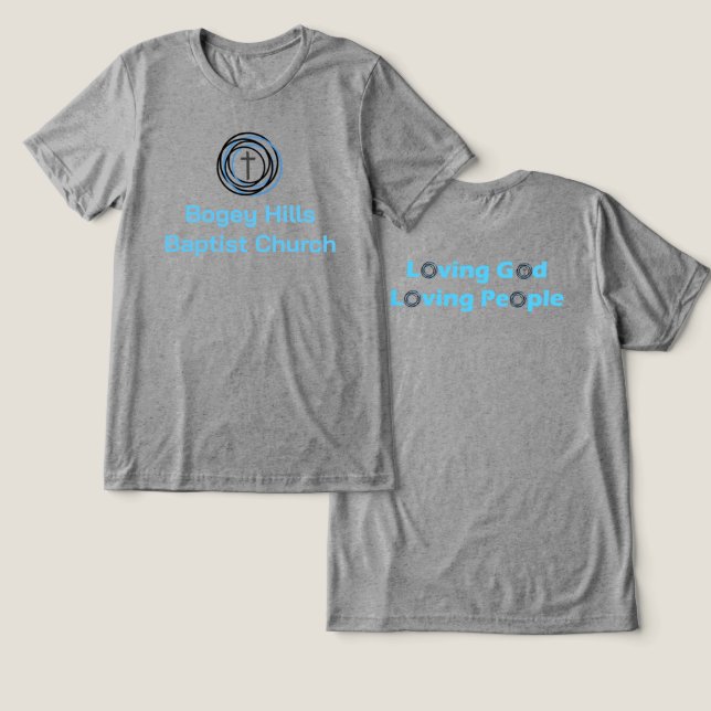 Classic Bogey Hills Tri-Blend Shirt (Design Front & Back)