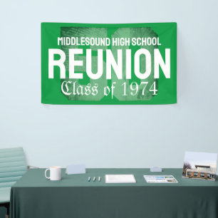 Classic Bold 50 Year High School Reunion Class of Banner