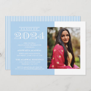 CLASSIC BOLD CLASS OF 2024 GRADUATION INVITATION