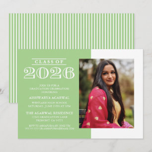 CLASSIC BOLD CLASS OF 2026 GRADUATION INVITATION