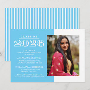CLASSIC BOLD CLASS OF 2026 GRADUATION INVITATION