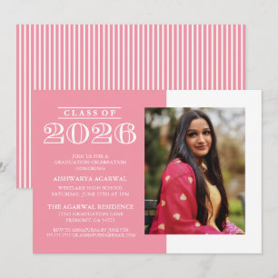 CLASSIC BOLD CLASS OF 2026 GRADUATION INVITATION