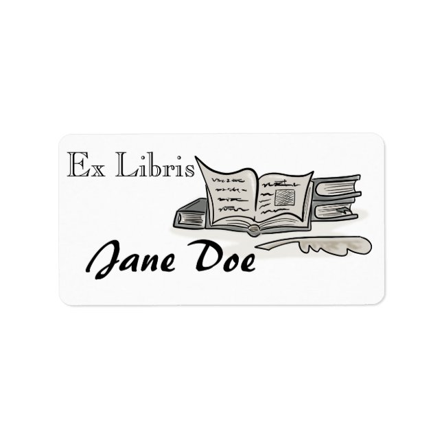 Classic Bookplate Label (Front)