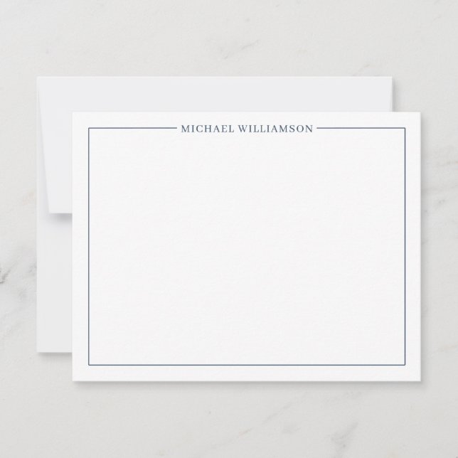 Classic Border Custom Note Cards  (Front)