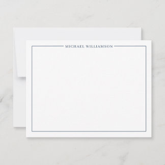 Classic Border Custom Note Cards 