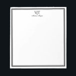 Classic Border Personalised Notepad<br><div class="desc">The Classic Border Personalised Notepad is a customisable notepad that features a border design. 
Personalisation Tip- Text1 has different font style between Uppercase and Lowercase letters.</div>