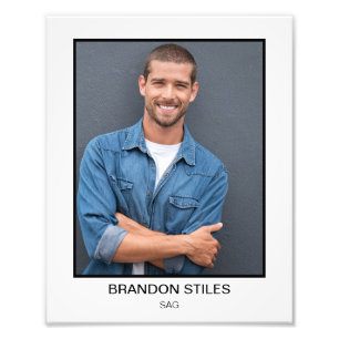 Classic Border Printed Headshots for Actors Photo Print