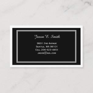 Classic Bordered Calling Card