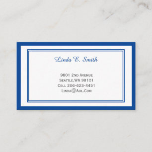 Classic Bordered Calling Card