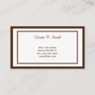 Classic Bordered Calling Card