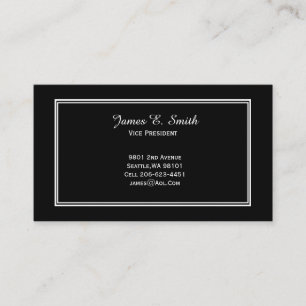 Classic Bordered Calling Card