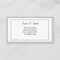 Classic Bordered Calling Card