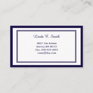 Classic Bordered Calling Card