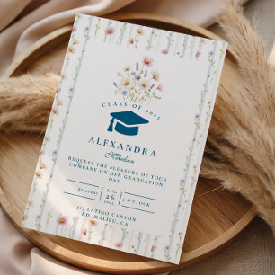 Classic Botanical Garden Graduation Invitation