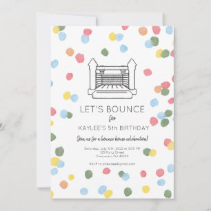 Classic Bounce House Party Invite