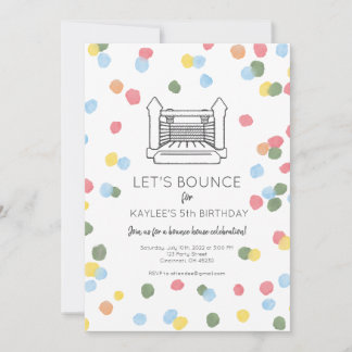 Classic Bounce House Party Invite