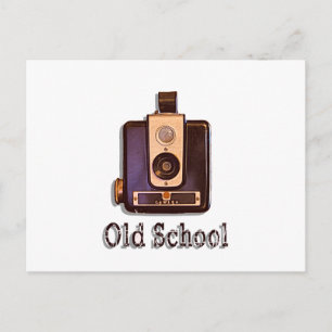 Classic Box Camera 1950s - Old School Postcard