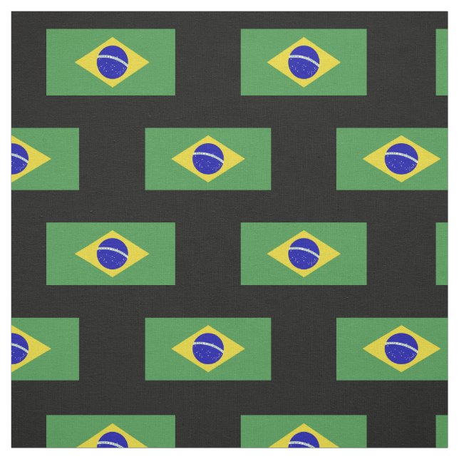 Classic Brazilian Flag Fabric (Swatch)