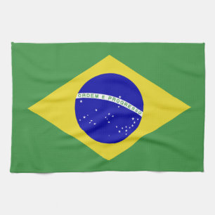 Classic Brazilian Flag Tea Towel