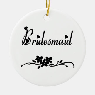 Classic Bridesmaid Ceramic Tree Decoration