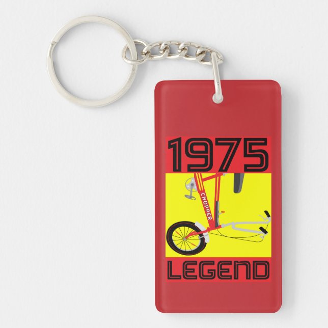 Classic British 1970's Iconic Bicycle Key Ring (Front)