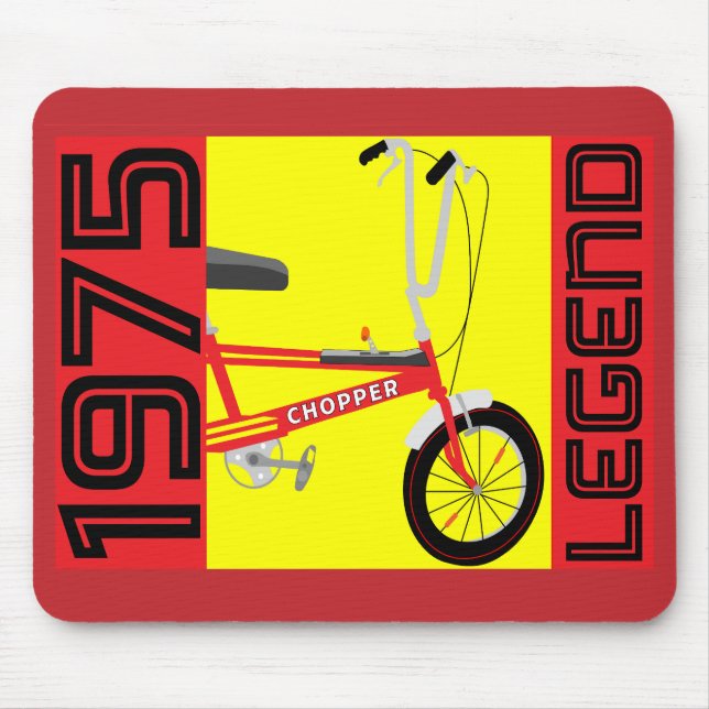 Classic British 1970's Iconic Bicycle Mouse Mat (Front)