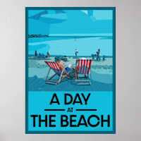 Classic British Beach Art British Sea Side